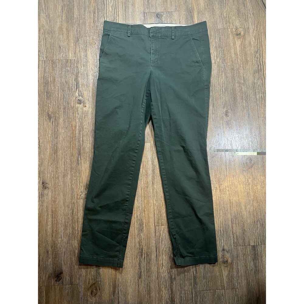 Vince Size 12 Green Straight Leg Women's Casual Chino Pants